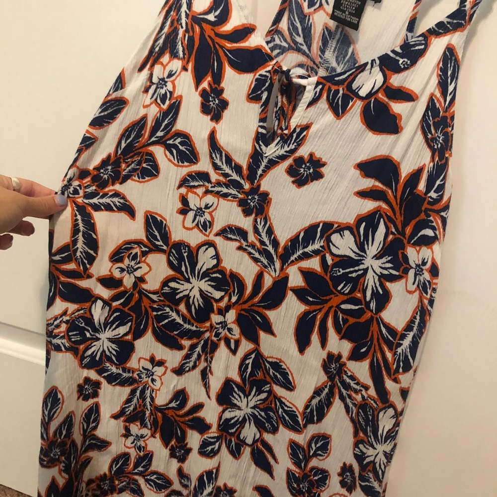 White floral dress